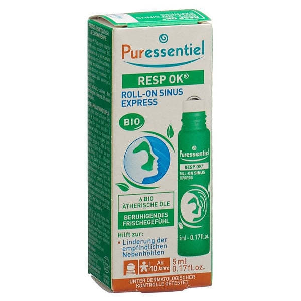 PURESSENTIEL Atemwege Sinus Roll-on 5 ml