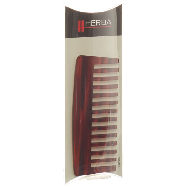 HERBA Strähnen-Taschenkamm 11cm handgesägt Acetat