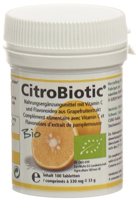 CITROBIOTIC Grapefruitkern Extr Tabl Bio 100 Stk
