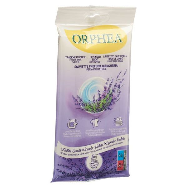 ORPHEA Trocknertücher Lavendelduft 20 Stk