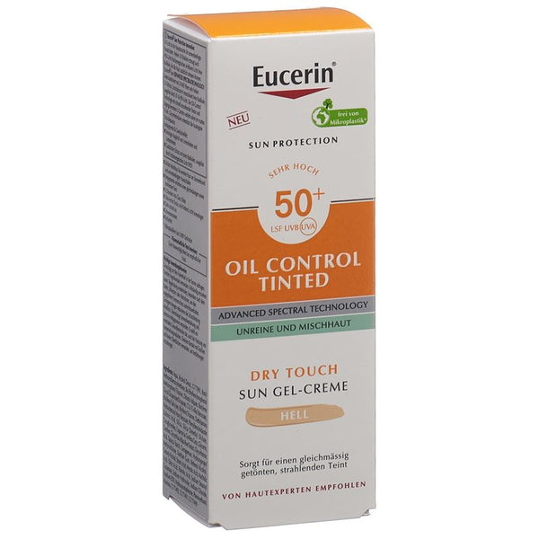 EUCERIN SUN Face Oil Cont Gel-Cr hell LSF50+ 50 ml