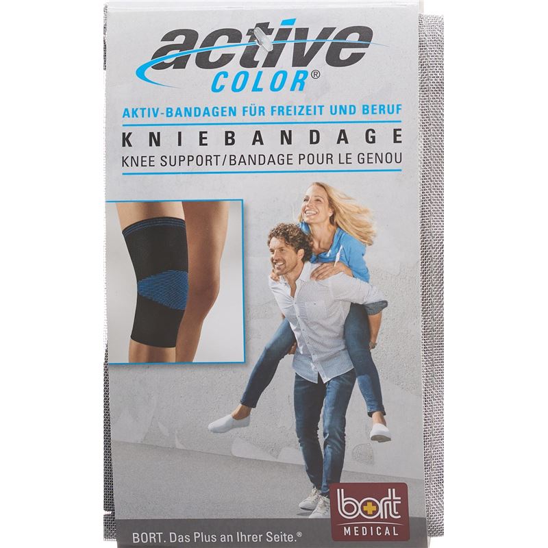 BORT ActiveColor Kniebandage S -32cm schwarz