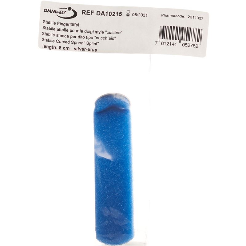 OMNIMED Dalco Fingerlöffel 8cm silber blau