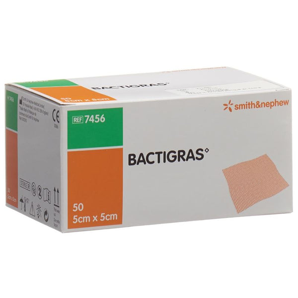 BACTIGRAS Gazeverband 5cmx5cm 50 Btl