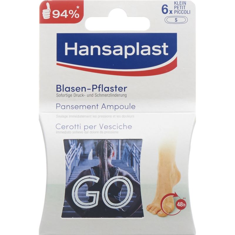 HANSAPLAST Footcare Blasen Pflaster Zehe 6 Stk