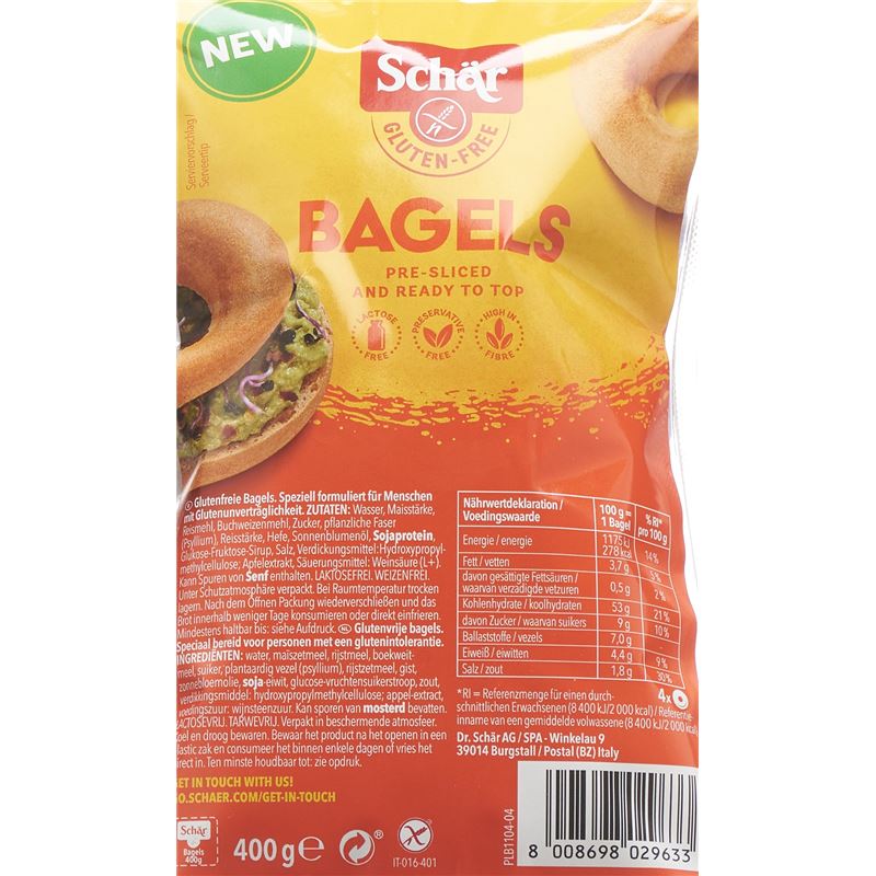 SCHÄR Bagels glutenfrei 400 g