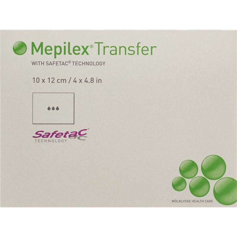 MEPILEX Transfer Safetac Wundauf 10x12cm Sil 5 Stk