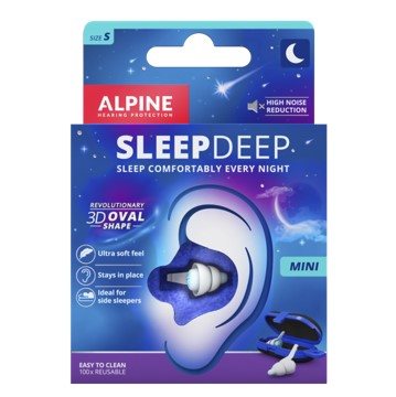 ALPINE Gehörschutzstöpsel SleepDeep mini 1 Paar