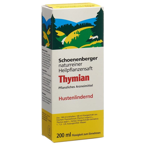 SCHOENENBERGER Thymian Heilpflanzensaft 200 ml