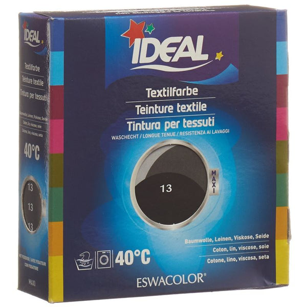 IDEAL MAXI Baumwolle Color No13 schwarz