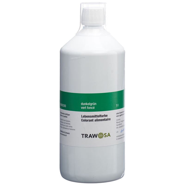 TRAWOSA Lebensmittelfarbstoff dunkelgrün 1000 ml