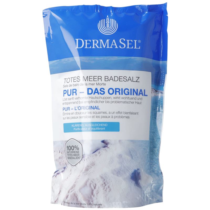 DERMASEL Badesalz PUR D/F Btl 500 g