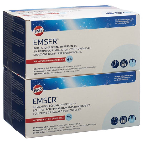 EMSER Inhalationslösung 4 % hyperton 120 Amp 5 ml