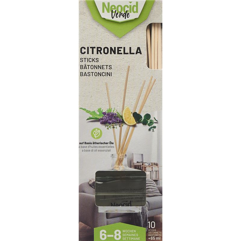 NEOCID VERDE Citronella mit 10 Sticks Fl 65 ml