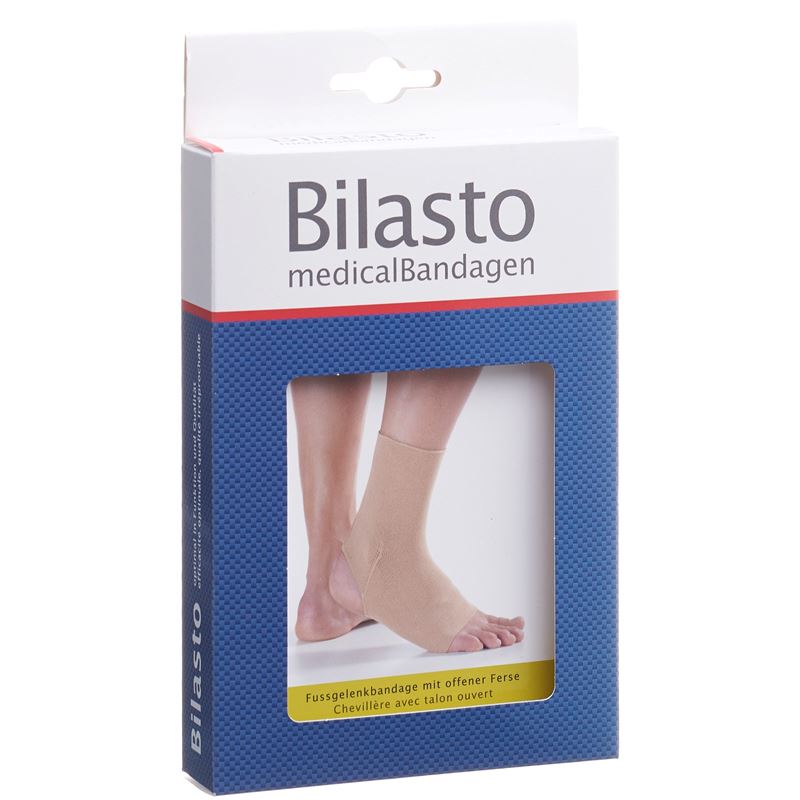BILASTO Fussgelenkbandage M Ferse offen beige